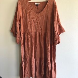 Universal Thread Rust Dress 1/2 Sleeves